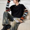 Women's Pullover Crew Neck Long Sleeve Sweater Manufacturer - MOQ 100 pcs - Style 7189