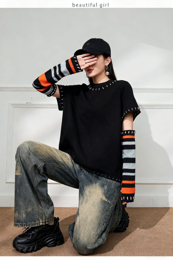 Women's Pullover Crew Neck Long Sleeve Sweater Manufacturer - MOQ 100 pcs - Style 7189