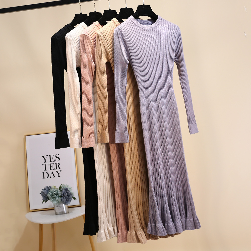 Women's Crew Neck Long Sleeve Knitwear Manufacturer - MOQ 100 pcs - Style 8238
