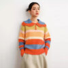Women's Pullover Long Sleeve Sweater Manufacturer - MOQ 100 pcs - Style 86001