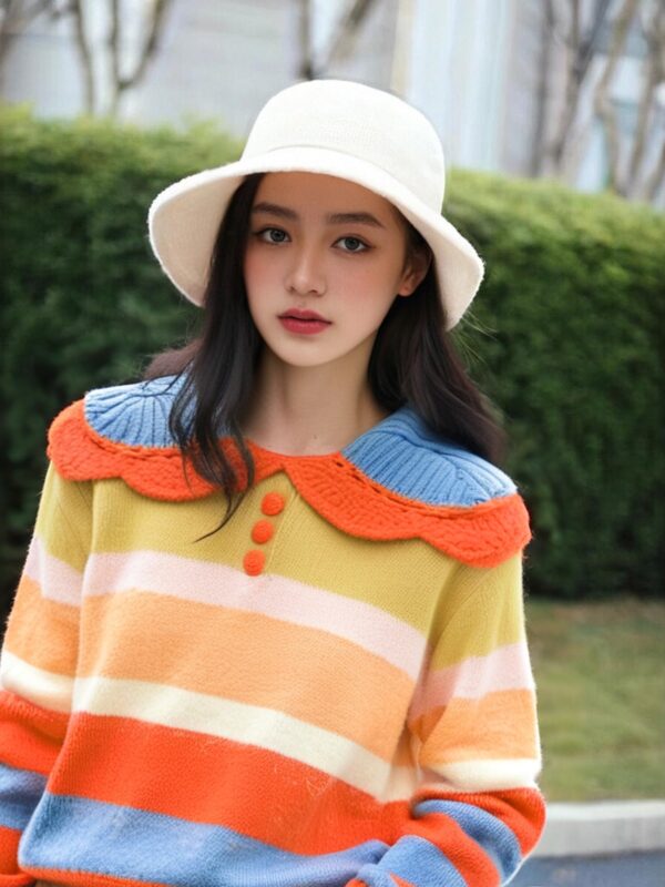 Women's Pullover Long Sleeve Sweater Manufacturer - MOQ 100 pcs - Style 86001