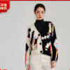 Women's Viscose Fiber Cardigan V Neck Long Sleeve Sweater Manufacturer - MOQ 100 pcs - Style 9004