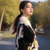 Women's Viscose Fiber Cardigan V Neck Long Sleeve Sweater Manufacturer - MOQ 100 pcs - Style 9004
