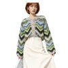 Women's Cardigan Crew Neck Long Sleeve Sweater Manufacturer - MOQ 100 pcs - Style 9012