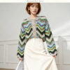 Women's Cardigan Crew Neck Long Sleeve Sweater Manufacturer - MOQ 100 pcs - Style 9012