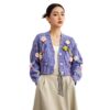 Women's Viscose Fiber Cardigan V Neck Long Sleeve Sweater Manufacturer - MOQ 100 pcs - Style 9014
