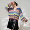 Women's Cardigan V Neck Long Sleeve Sweater Manufacturer - MOQ 100 pcs - Style 9018 Women's Cardigan V Neck Long Sleeve Sweater Manufacturer - MOQ 100 pcs - Style 9018