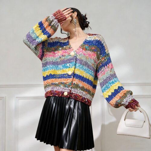 Women's Cardigan V Neck Long Sleeve Sweater Manufacturer - MOQ 100 pcs - Style 9018 Women's Cardigan V Neck Long Sleeve Sweater Manufacturer - MOQ 100 pcs - Style 9018