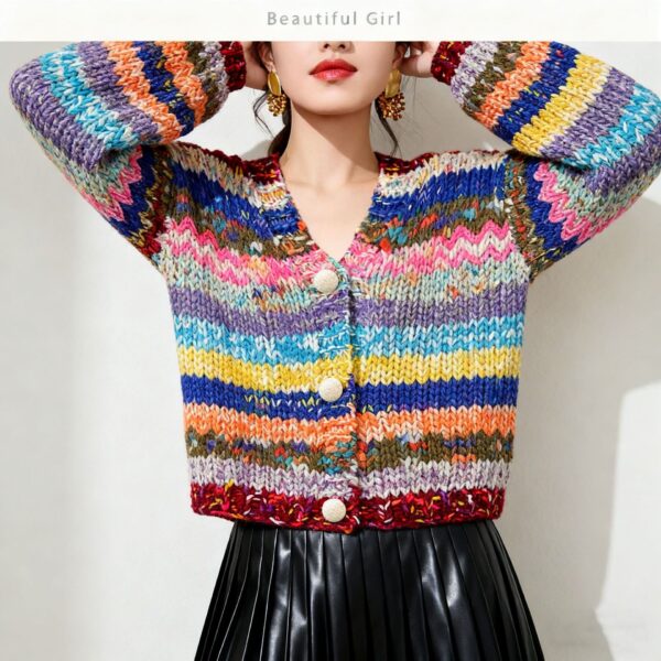 Women's Cardigan V Neck Long Sleeve Sweater Manufacturer - MOQ 100 pcs - Style 9018 Women's Cardigan V Neck Long Sleeve Sweater Manufacturer - MOQ 100 pcs - Style 9018