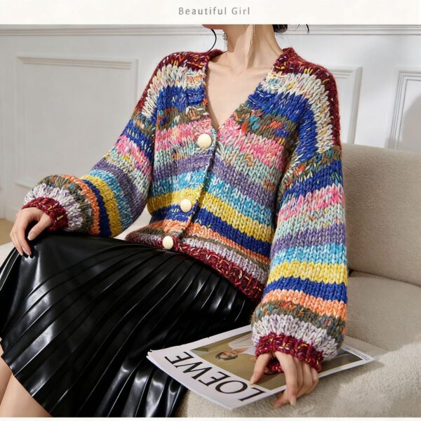 Women's Cardigan V Neck Long Sleeve Sweater Manufacturer - MOQ 100 pcs - Style 9018 Women's Cardigan V Neck Long Sleeve Sweater Manufacturer - MOQ 100 pcs - Style 9018