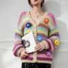 Women's Cardigan V Neck Long Sleeve Sweater Manufacturer - MOQ 100 pcs - Style 9019 Women's Cardigan V Neck Long Sleeve Sweater Manufacturer - MOQ 100 pcs - Style 9019