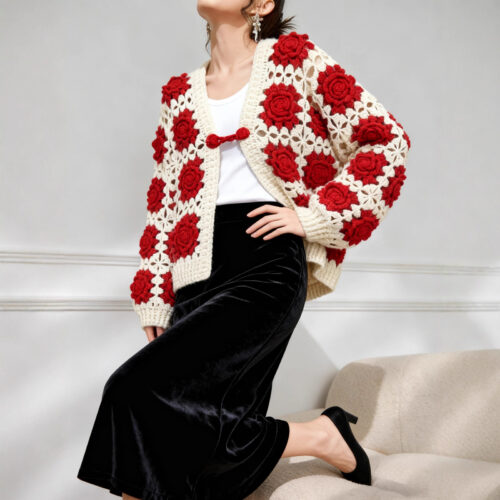 Women's V Neck Long Sleeve Sweater Manufacturer - MOQ 100 pcs - Style 9020