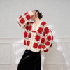 Women's V Neck Long Sleeve Sweater Manufacturer - MOQ 100 pcs - Style 9020