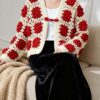 Women's V Neck Long Sleeve Sweater Manufacturer - MOQ 100 pcs - Style 9020