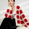Women's V Neck Long Sleeve Sweater Manufacturer - MOQ 100 pcs - Style 9020