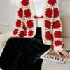 Women's V Neck Long Sleeve Sweater Manufacturer - MOQ 100 pcs - Style 9020