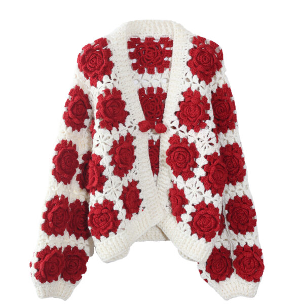 Women's V Neck Long Sleeve Sweater Manufacturer - MOQ 100 pcs - Style 9020