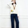 Women's Crew Neck Knitwear Manufacturer - MOQ 100 pcs - Style 9021