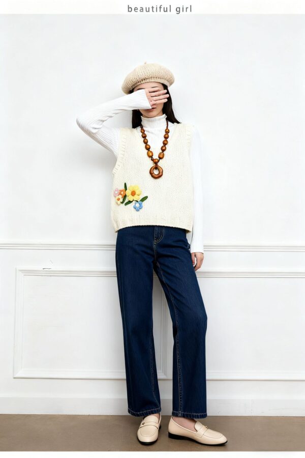 Women's Crew Neck Knitwear Manufacturer - MOQ 100 pcs - Style 9021