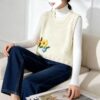 Women's Crew Neck Knitwear Manufacturer - MOQ 100 pcs - Style 9021