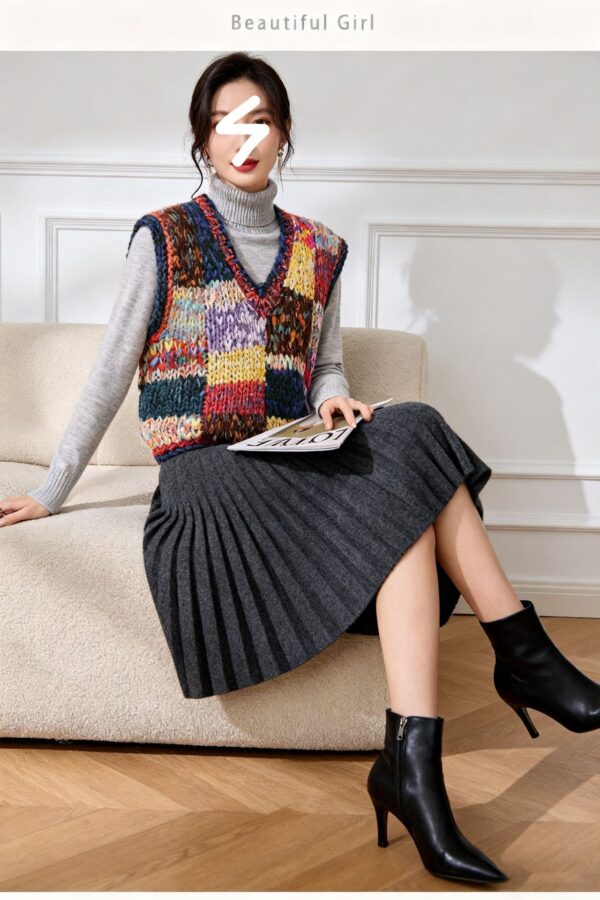 Women's V Neck Knitwear Manufacturer - MOQ 100 pcs - Style 9022 Women's V Neck Knitwear Manufacturer - MOQ 100 pcs - Style 9022