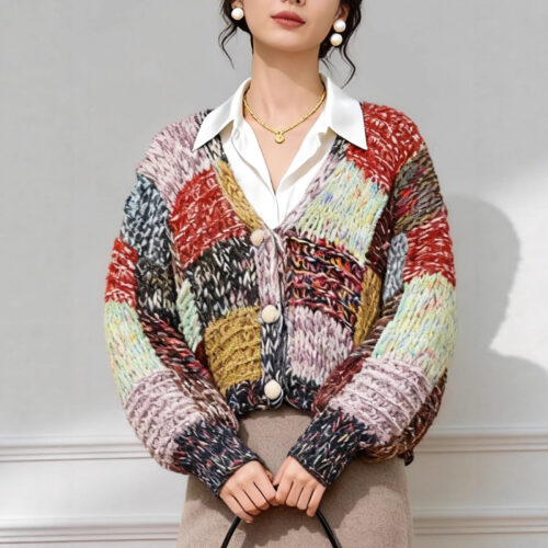 Women's Cardigan V Neck Long Sleeve Sweater Manufacturer - MOQ 100 pcs - Style 9023 Women's Cardigan V Neck Long Sleeve Sweater Manufacturer - MOQ 100 pcs - Style 9023