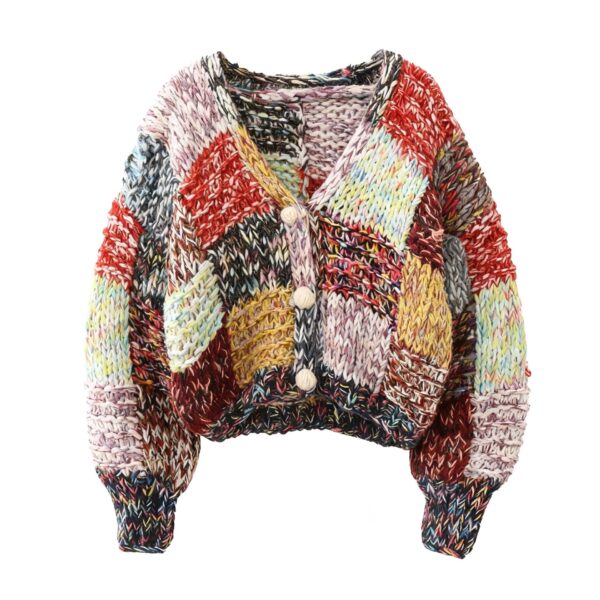 Women's Cardigan V Neck Long Sleeve Sweater Manufacturer - MOQ 100 pcs - Style 9023