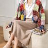 Women's Cardigan V Neck Long Sleeve Sweater Manufacturer - MOQ 100 pcs - Style 9023