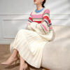 Women's Pullover Crew Neck Long Sleeve Sweater Manufacturer - MOQ 100 pcs - Style 9025