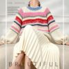 Women's Pullover Crew Neck Long Sleeve Sweater Manufacturer - MOQ 100 pcs - Style 9025