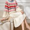 Women's Pullover Crew Neck Long Sleeve Sweater Manufacturer - MOQ 100 pcs - Style 9025