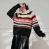 Women's Pullover Crew Neck Long Sleeve Sweater Manufacturer - MOQ 100 pcs - Style 9025