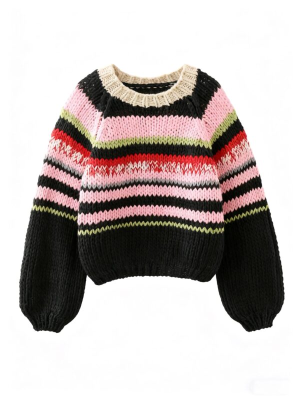 Women's Pullover Crew Neck Long Sleeve Sweater Manufacturer - MOQ 100 pcs - Style 9025