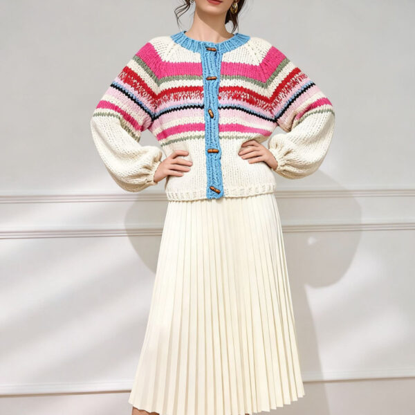 Women's Cardigan Crew Neck Long Sleeve Sweater Manufacturer - MOQ 100 pcs - Style 9026 Women's Cardigan Crew Neck Long Sleeve Sweater Manufacturer - MOQ 100 pcs - Style 9026