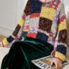 Women's Pullover Crew Neck Long Sleeve Sweater Manufacturer - MOQ 100 pcs - Style 9027