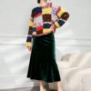 Women's Pullover Crew Neck Long Sleeve Sweater Manufacturer - MOQ 100 pcs - Style 9027