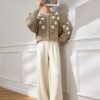 Women's Cardigan Crew Neck Long Sleeve Sweater Manufacturer - MOQ 100 pcs - Style 9028 Women's Cardigan Crew Neck Long Sleeve Sweater Manufacturer - MOQ 100 pcs - Style 9028