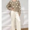 Women's Cardigan Crew Neck Long Sleeve Sweater Manufacturer - MOQ 100 pcs - Style 9028 Women's Cardigan Crew Neck Long Sleeve Sweater Manufacturer - MOQ 100 pcs - Style 9028