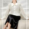 Women's Cardigan Long Sleeve Sweater Manufacturer - MOQ 100 pcs - Style 9029