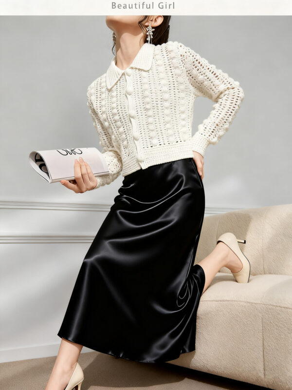Women's Cardigan Long Sleeve Sweater Manufacturer - MOQ 100 pcs - Style 9029