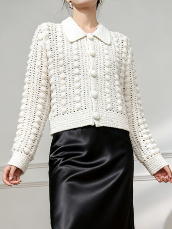Women's Cardigan Long Sleeve Sweater Manufacturer - MOQ 100 pcs - Style 9029