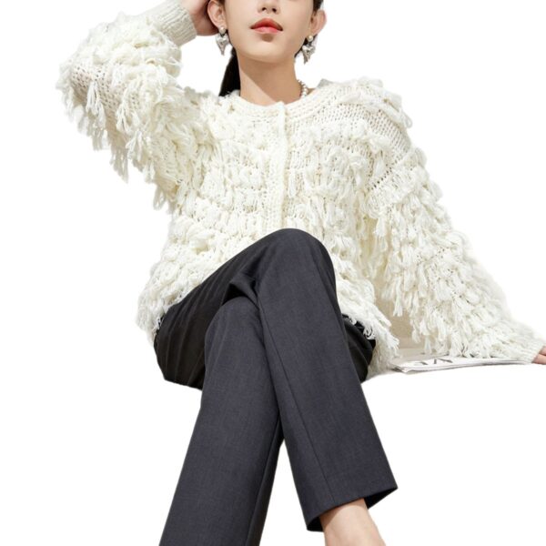 Women's Cardigan Crew Neck Long Sleeve Sweater Manufacturer - MOQ 100 pcs - Style 9030 Women's Cardigan Crew Neck Long Sleeve Sweater Manufacturer - MOQ 100 pcs - Style 9030