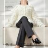 Women's Cardigan Crew Neck Long Sleeve Sweater Manufacturer - MOQ 100 pcs - Style 9030 Women's Cardigan Crew Neck Long Sleeve Sweater Manufacturer - MOQ 100 pcs - Style 9030