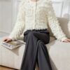 Women's Cardigan Crew Neck Long Sleeve Sweater Manufacturer - MOQ 100 pcs - Style 9030 Women's Cardigan Crew Neck Long Sleeve Sweater Manufacturer - MOQ 100 pcs - Style 9030