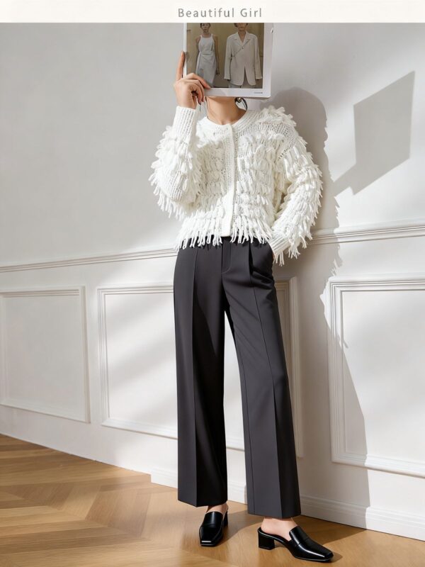 Women's Cardigan Crew Neck Long Sleeve Sweater Manufacturer - MOQ 100 pcs - Style 9030 Women's Cardigan Crew Neck Long Sleeve Sweater Manufacturer - MOQ 100 pcs - Style 9030