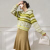 Women's Cardigan Long Sleeve Sweater Manufacturer - MOQ 100 pcs - Style 9033