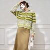 Women's Cardigan Long Sleeve Sweater Manufacturer - MOQ 100 pcs - Style 9033