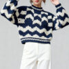 Women's Pullover Crew Neck Long Sleeve Sweater Manufacturer - MOQ 100 pcs - Style 9034