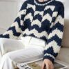 Women's Pullover Crew Neck Long Sleeve Sweater Manufacturer - MOQ 100 pcs - Style 9034