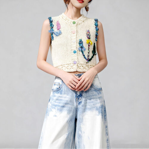 Women's Crew Neck Knitwear Manufacturer - MOQ 100 pcs - Style 9035